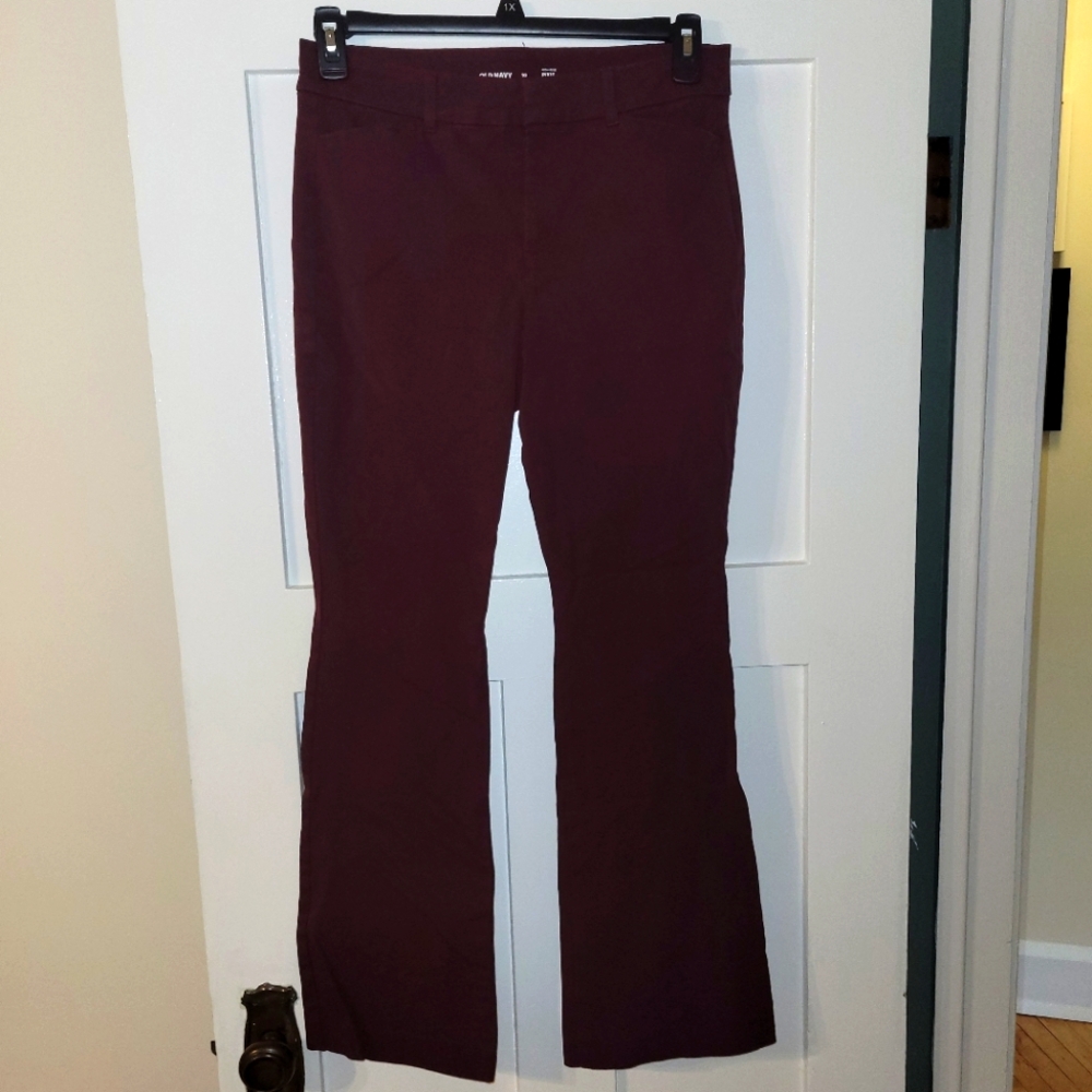Old Navy Burgundy Dress Pants